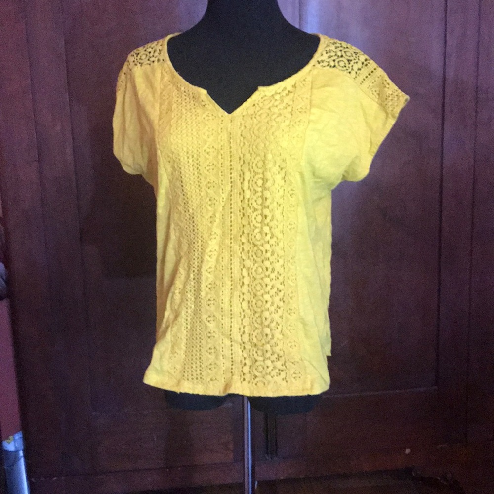 Mustard knit top